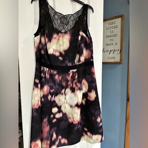 Beautiful black dress with lace on the top